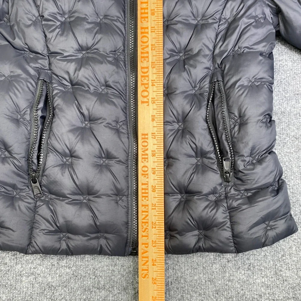The North Face Womens Black Cross Quilted Down Puffer Jacket Small FA19 Zip Up - Picture 11 of 12